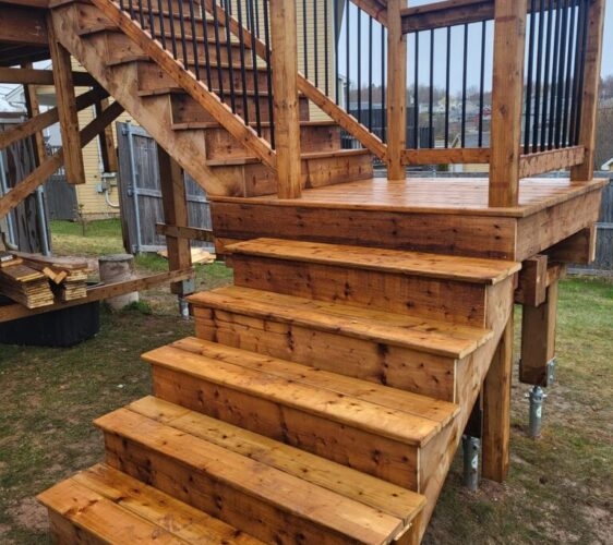 pressure treated deck